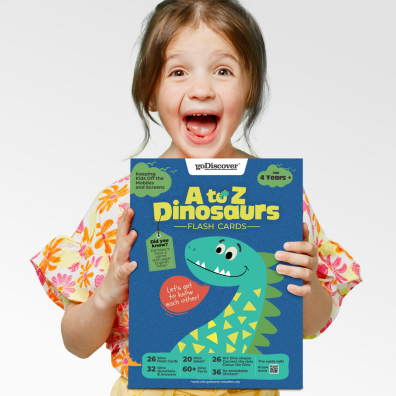 GoDiscover A to Z Dinosaur Flash Cards