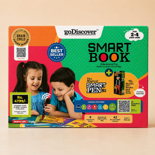 GoDiscover SmartBook 1 Interactive Learning Books with Talking Pen