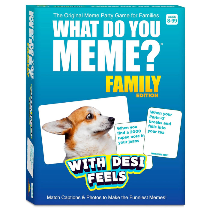 Gouda Games What Do You Meme? Family Edition (With Desi Feels)-Family Games-Gouda Games-Toycra