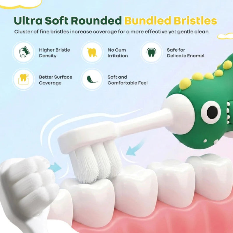 R For Rabbit Tiny Smiles Dino Kids Toothbrush