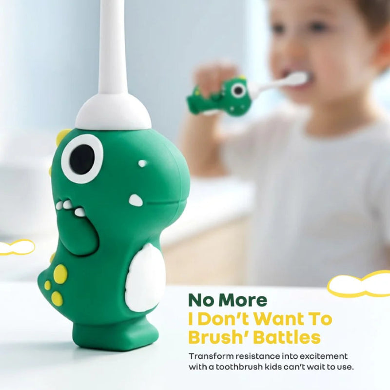 R For Rabbit Tiny Smiles Dino Kids Toothbrush