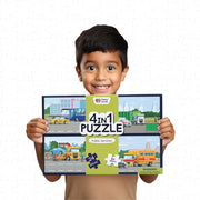 Happy Hands 4 In 1 Puzzle (4 X 24 Pieces Puzzle)