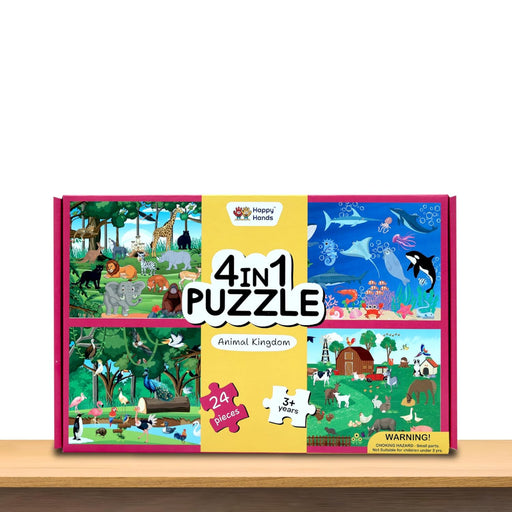 Happy Hands 4 In 1 Puzzle (4 X 24 Pieces Puzzle)