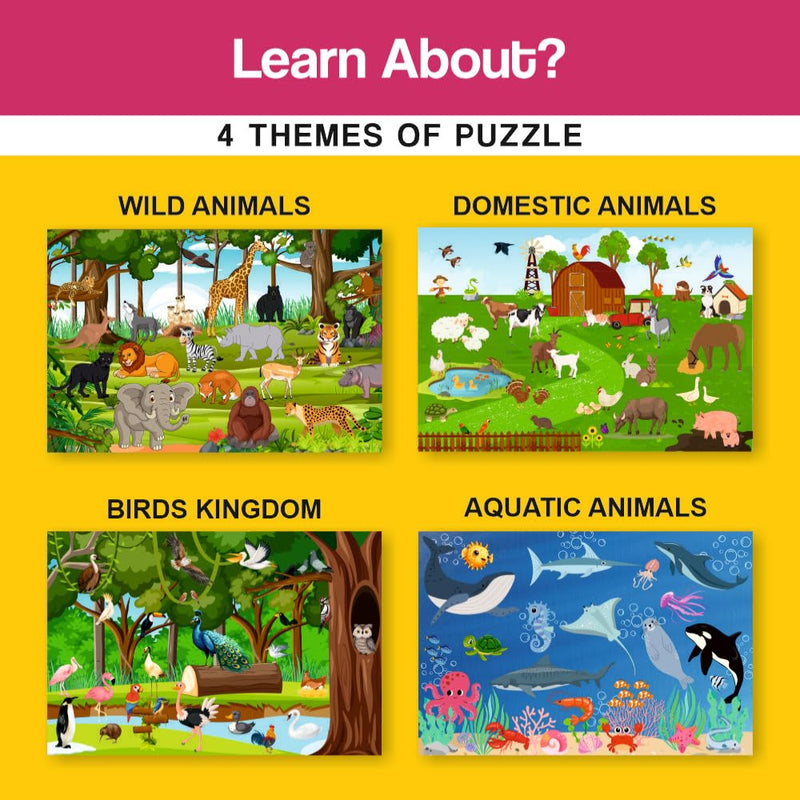 Happy Hands 4 In 1 Puzzle (4 X 24 Pieces Puzzle)