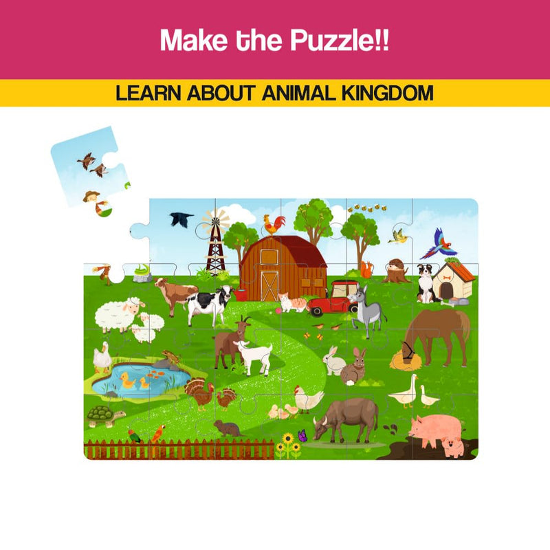 Happy Hands 4 In 1 Puzzle (4 X 24 Pieces Puzzle)