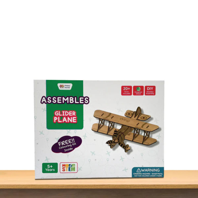 Happy Hands Assembles Diy Glider Plane