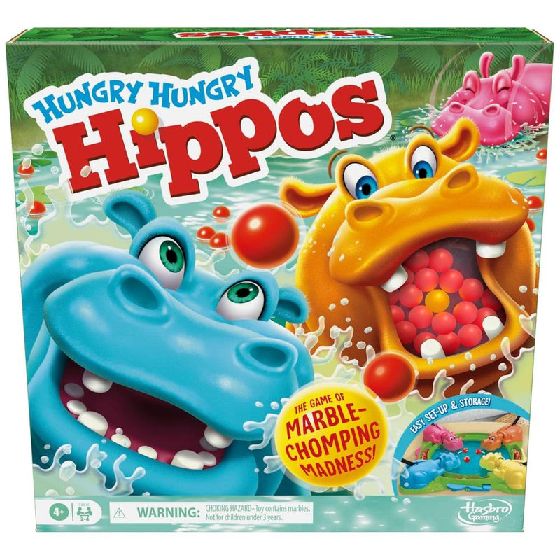 Hasbro Hungry Hungry Hippos Board Game for Preschoolers