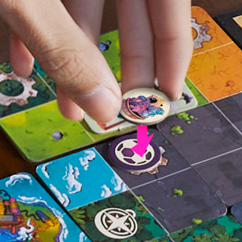 Hasbro Life in Reterra Board Game, Tile Laying Strategy Game