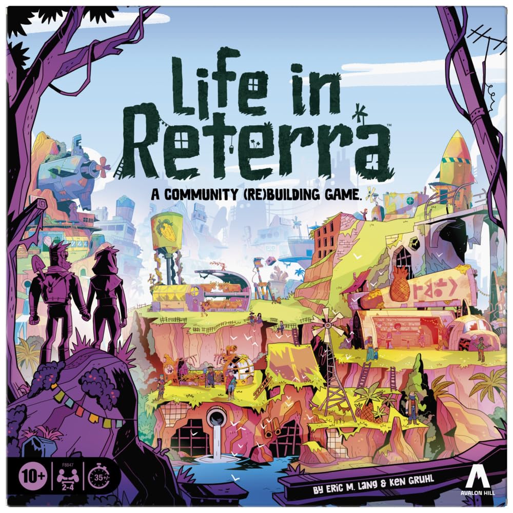 Hasbro Life in Reterra Board Game, Tile Laying Strategy Game