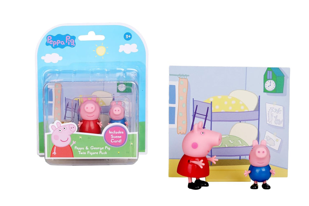 Hasbro Peppa Pig George & Peppa Twin Figure Pack-Action & Toy Figures-Peppa Pig-Toycra