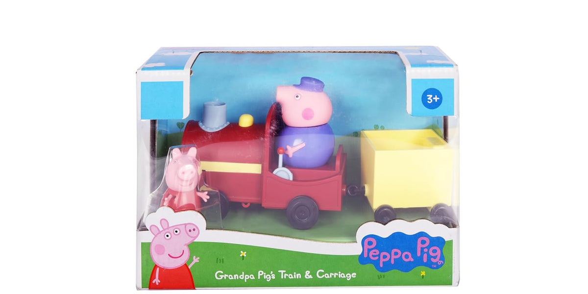 Peppa Pig Grandpa's Train and Carriage Playset, Includes 2 Figures, Preschool Toy for Girls & Boys 3 Years and Up, Birthday Gift Toys for Kids main image 1