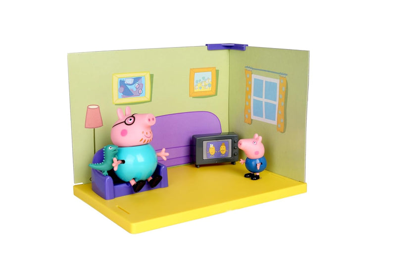 Hasbro Peppa Pig Living Room Scene Pack with Figures