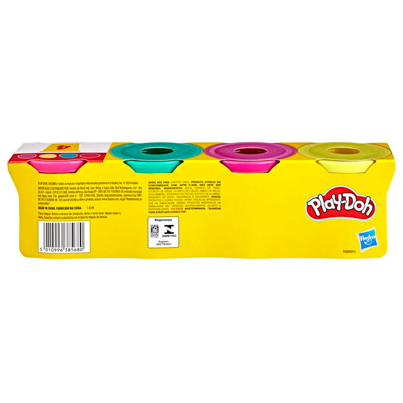 Hasbro Play-Doh 4 Pack Vibrant Colors