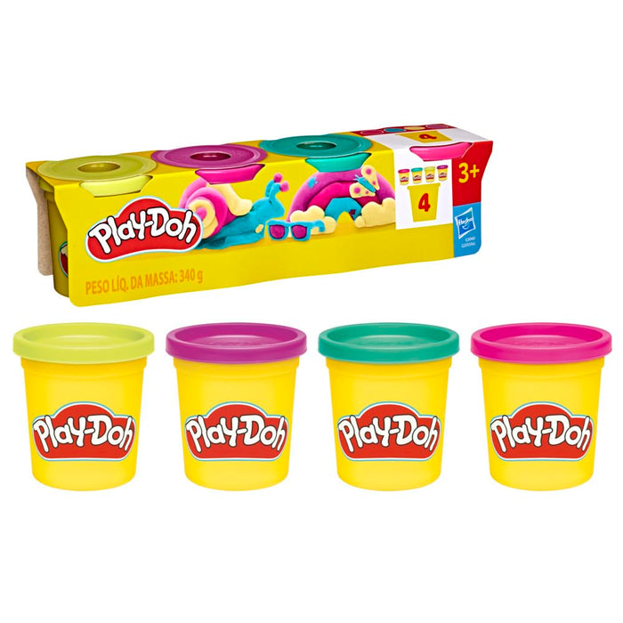 Hasbro Play-Doh 4 Pack Vibrant Colors-Arts & Crafts-Hasbro-Toycra
