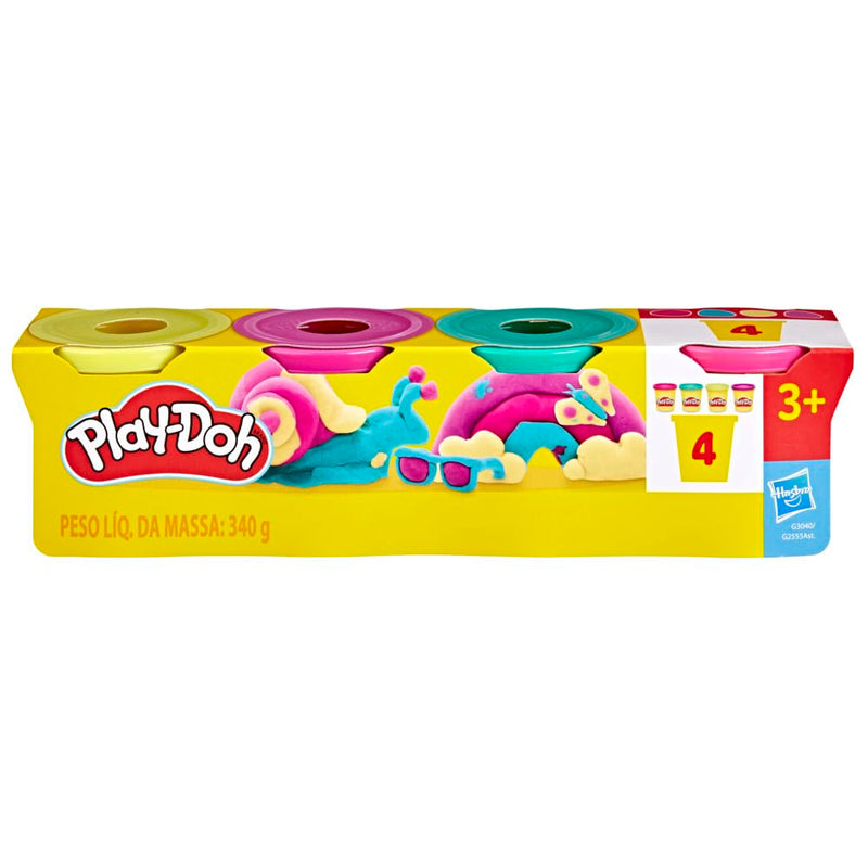 Hasbro Play-Doh 4 Pack Vibrant Colors