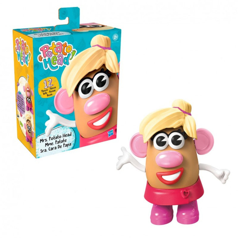 Hasbro Potato Head Mrs. Potato Head Toy with 12 Pieces, Preschool Toy