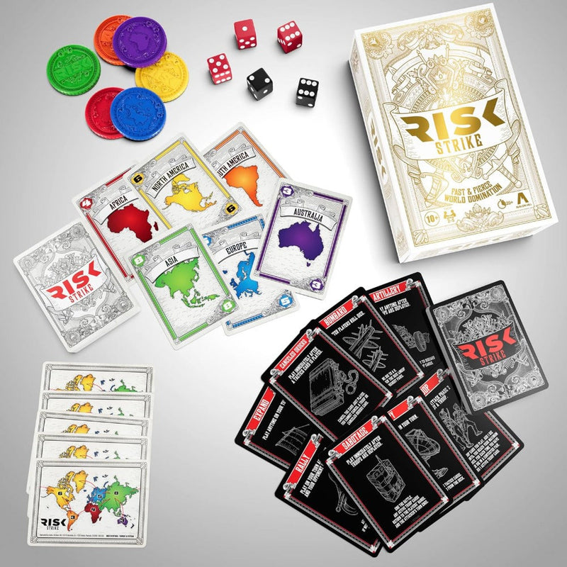 Hasbro Risk Strike Cards and Dice Game