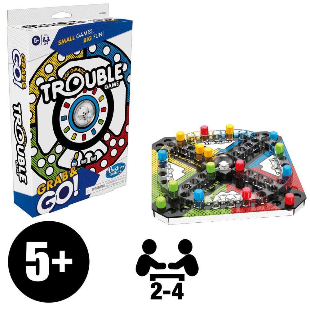 Hasbro Trouble Grab and Go Game | Buy Online at Toycra