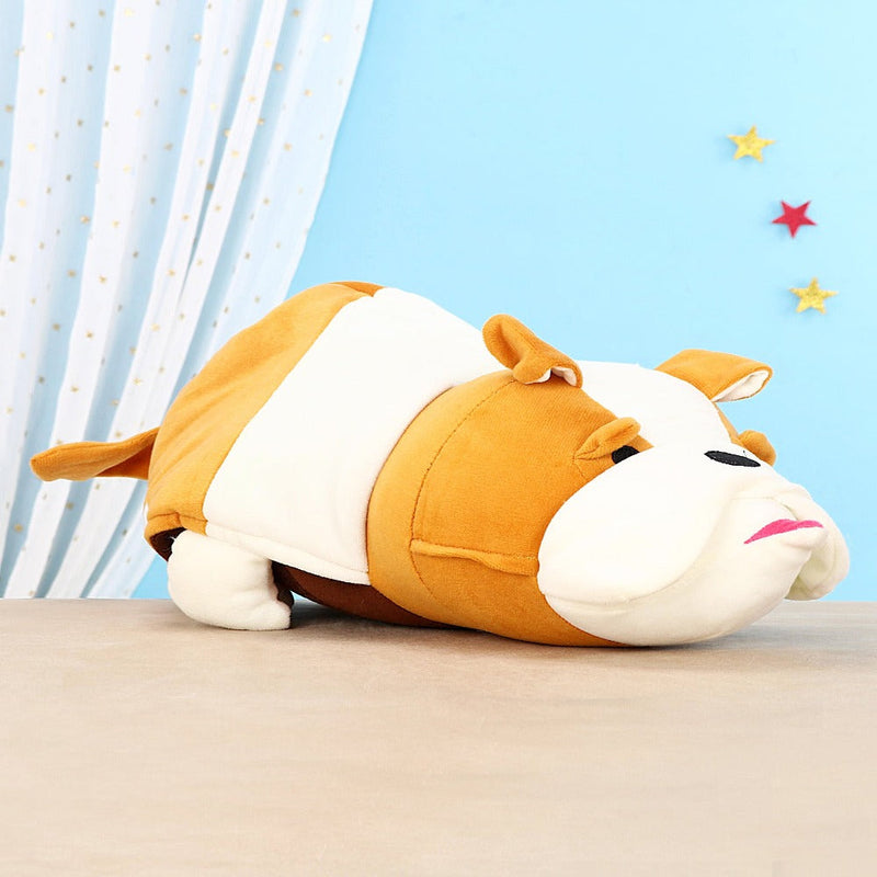 Hilife Flippo Plushies Reversible Monkey & Bull Soft Toy Brown - 40 cm