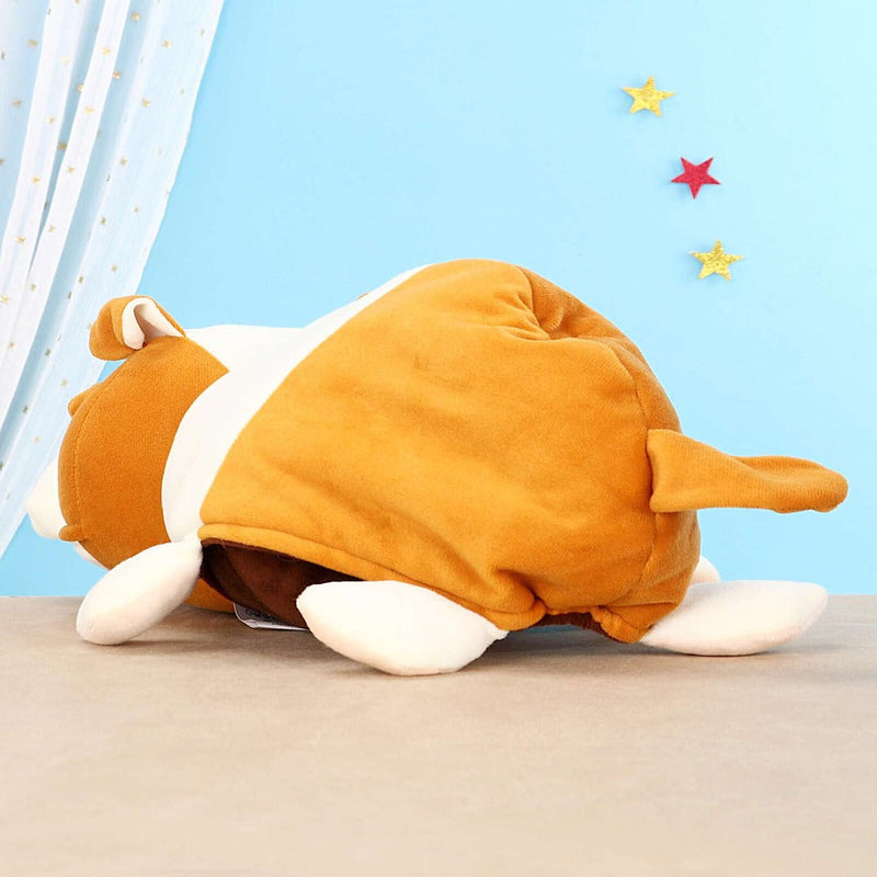 Hilife Flippo Plushies Reversible Monkey & Bull Soft Toy Brown - 40 cm