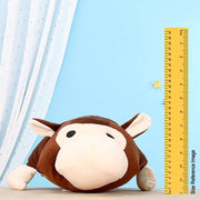 Hilife Flippo Plushies Reversible Monkey & Bull Soft Toy Brown - 40 cm