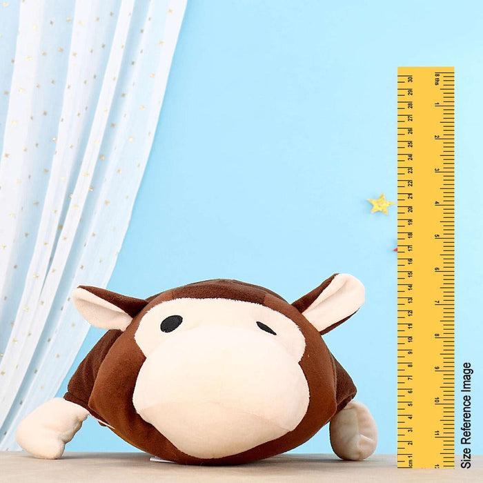 Hilife Flippo Plushies Reversible Monkey & Bull Soft Toy Brown - 40 cm-Soft Toy-Hilife-Toycra