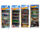 Hot Wheel Pack of 5- Set of 4 Combo Pack- (Cyber Noir, Hw Motor Show, X-Raycers , Stunt Tracks )-Vehicles-Hot Wheels-Toycra