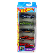 Hot Wheel Pack of 5- Set of 4 Combo Pack - ( Fast & Furious,Priority Patrol, Mud Studs, HW Torque)