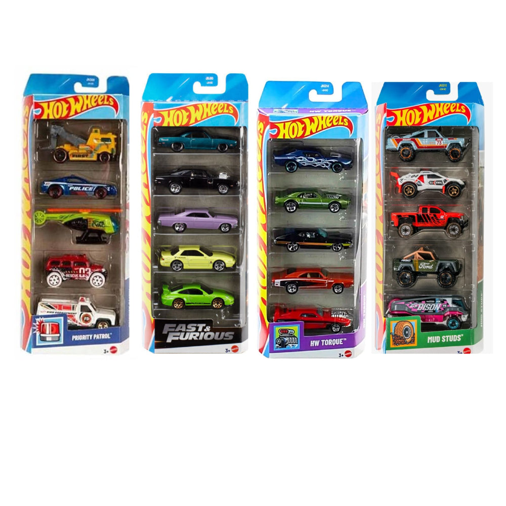 Hot Wheels Fast & Furious ミニカー4台セット Hot Wheel Pack of 5- Set of 4 Combo Pack - ( Fast & Furious