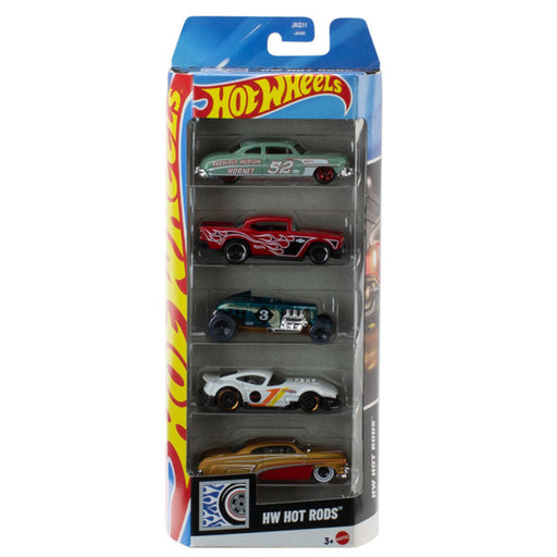 Hot Wheel Pack of 5- Set of 4 Combo Pack- ( Hw Hot Rods, Batman, Metro Sketch, Formula 1)-Vehicles-Hot Wheels-Toycra
