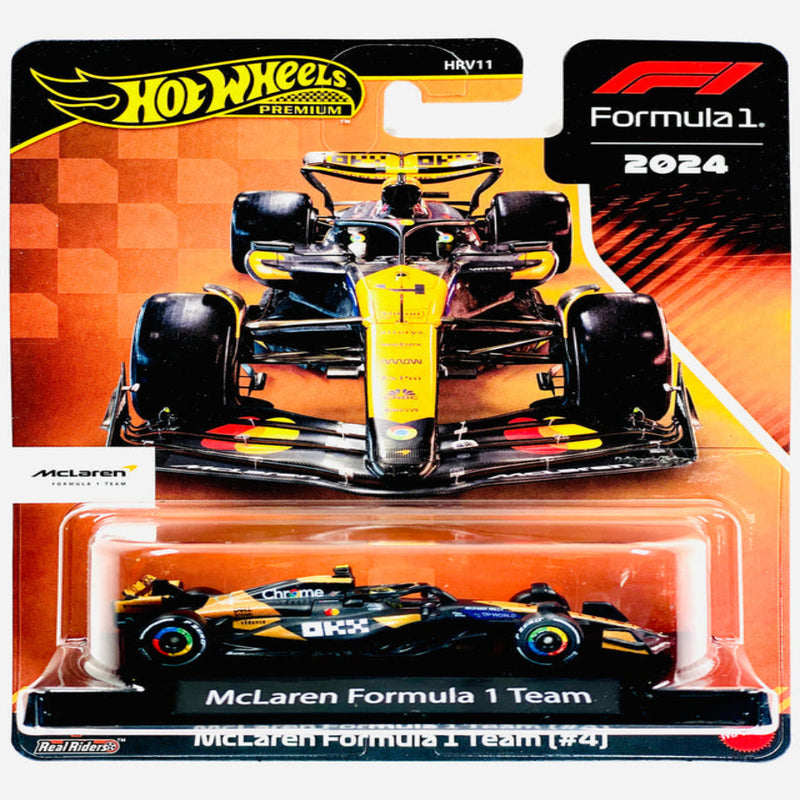 Hot Wheels 1:64 Scale Premium Die-Cast Formula 1 Collectible Race Car - Set of 8