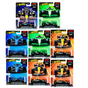 Hot Wheels 1:64 Scale Premium Die-Cast Formula 1 Collectible Race Car - Set of 8