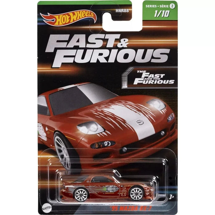 Hot Wheels Fast & Furious Set of 10 Vehicles in 1:64 Scale with 2 Exclusive  Cars 
