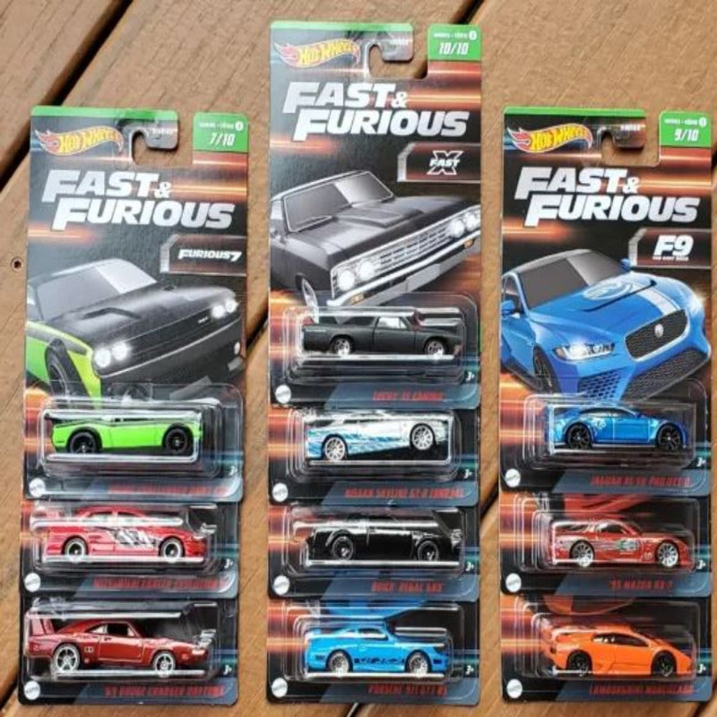 Hot Wheels 2023 Fast & Furious Set of 10 Cars