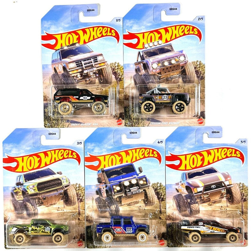Hot Wheels 2023 Mud Runners Set of 5