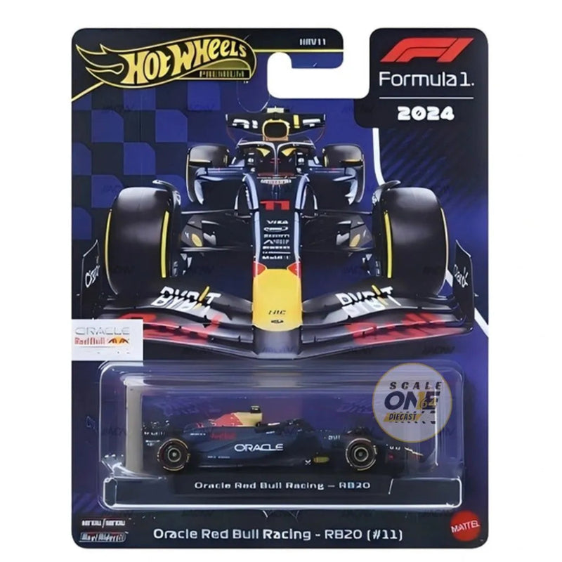 Hot Wheels 2025 1:64 Scale Premium Die-Cast Formula 1 Collectible Race Car - Set of 6