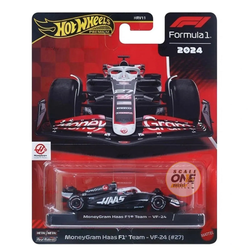 Hot Wheels 2025 1:64 Scale Premium Die-Cast Formula 1 Collectible Race Car - Set of 6