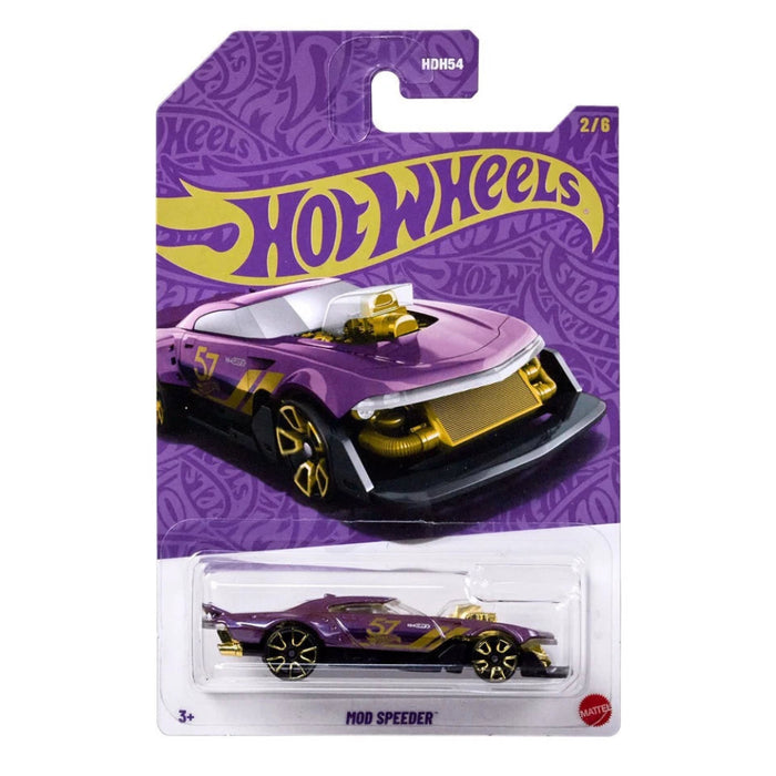 Hot Wheels 2025 57th Anniversary Pearl and Chrome Vehicle -Pack of 4-Vehicles-Hot Wheels-Toycra