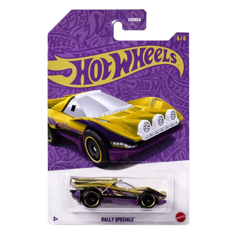 Hot Wheels 2025 57th Anniversary Pearl and Chrome Vehicle -Pack of 6