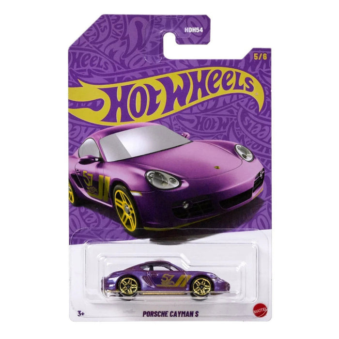 Hot Wheels 2025 57th Anniversary Pearl and Chrome Vehicle -Pack of 5-Vehicles-Hot Wheels-Toycra