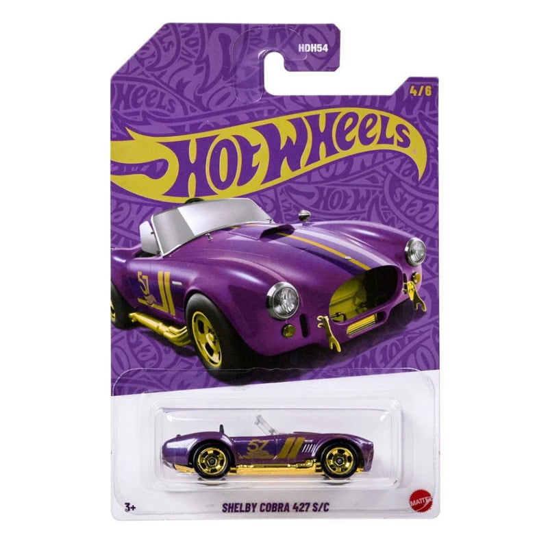 Hot Wheels 2025 57th Anniversary Pearl and Chrome Vehicle -Pack of 5