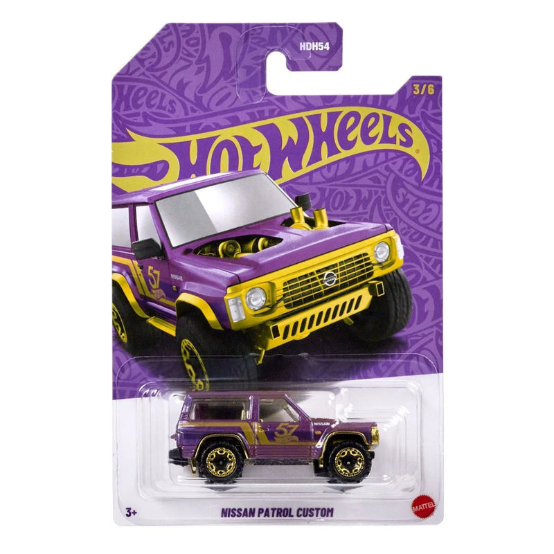 Hot Wheels 2025 57th Anniversary Pearl and Chrome Vehicle -Pack of 5