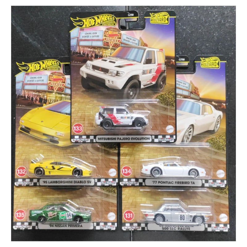 Hot Wheels 2025 Boulevard Set of 5