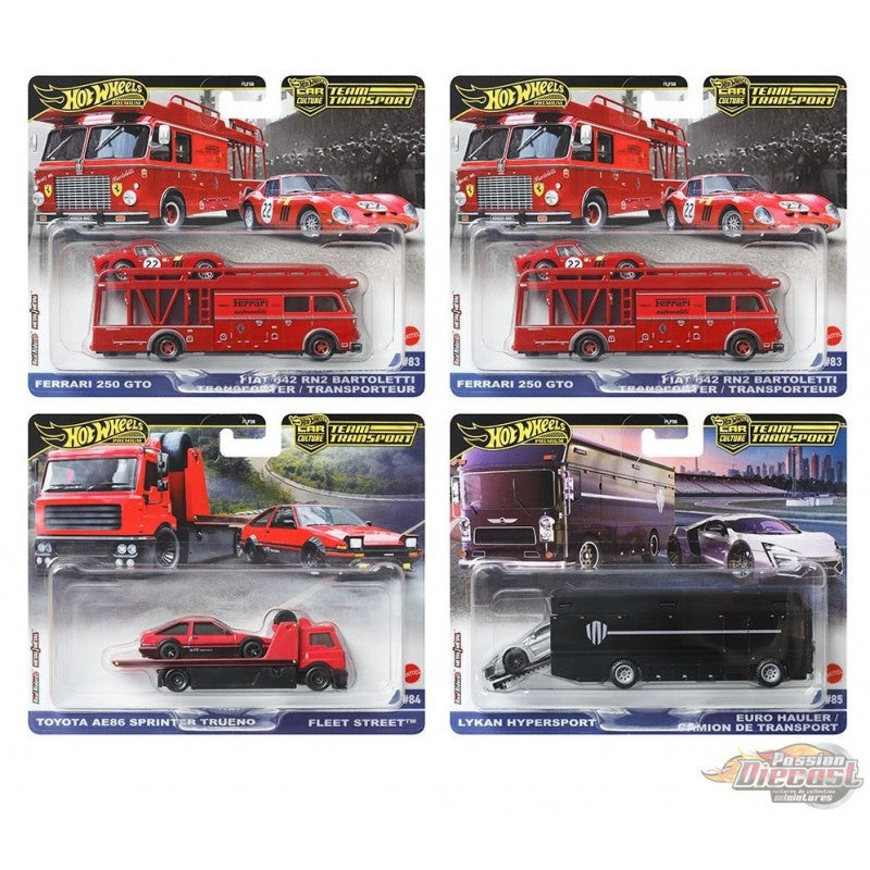 Hot Wheels 2025 Car Culture Team Transport - Pack of 4
