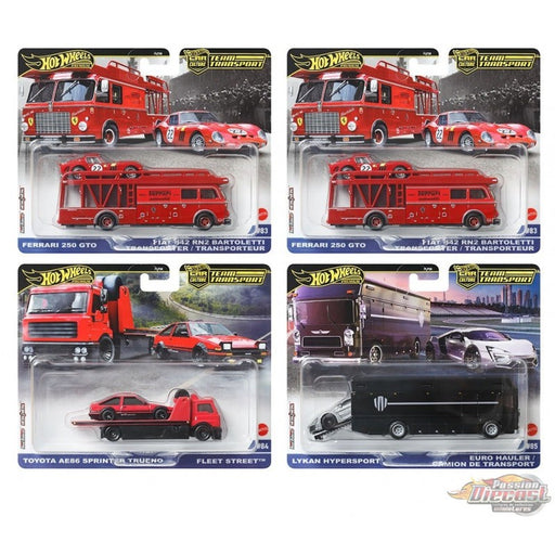 Hot Wheels 2025 Car Culture Team Transport - Pack of 4