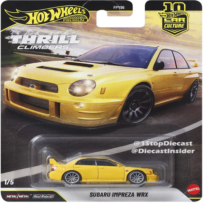 Hot Wheels 2025 Car Culture Thrill Climbers - Set of 5