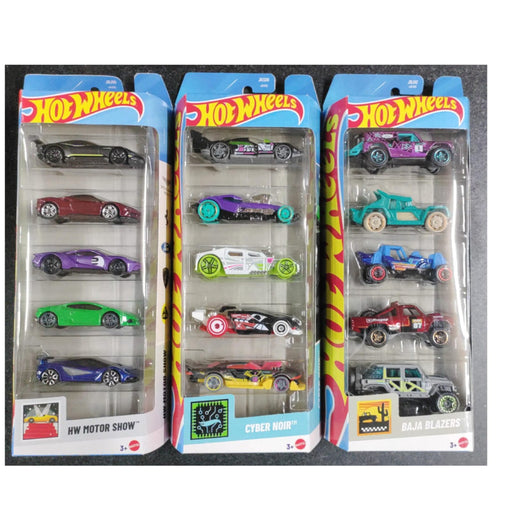 Hot Wheels 2025 Diecast Cars - Set of 15 Car ( HW Motor Show, Cyber Noir & Baja Blazers)-Vehicles-Hot Wheels-Toycra