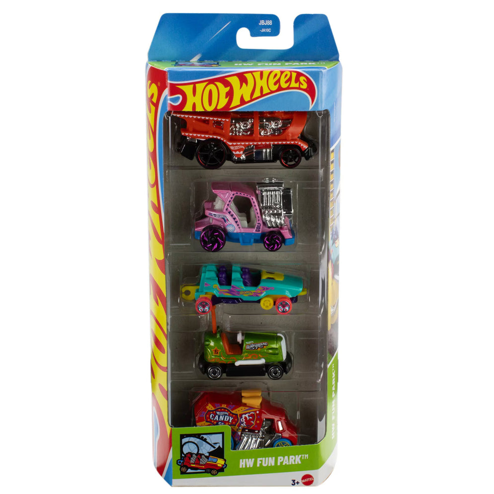 Hot Wheels 2025 Stunt Tracks Pack of 5 Die Cast Cars