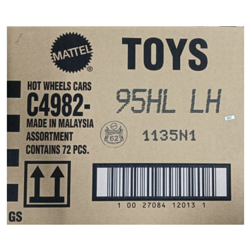 Hot Wheels 2025 Factory-Sealed L Case 72 Die-Cast Cars (Brand New Box)