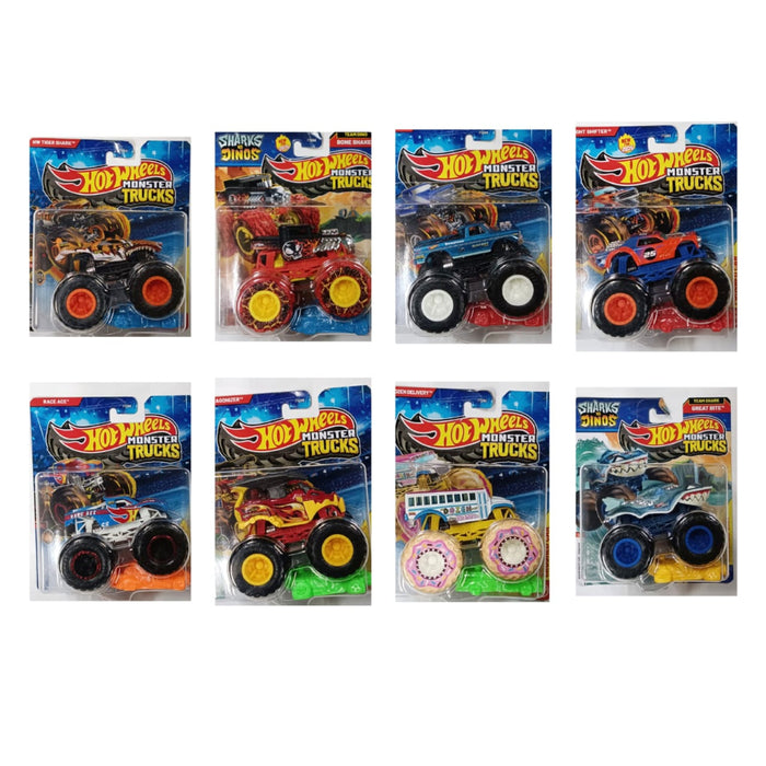 Hot Wheels 2025 Monster Trucks 1:64 Scale - Set Of 8-Vehicles-Hot Wheels-Toycra